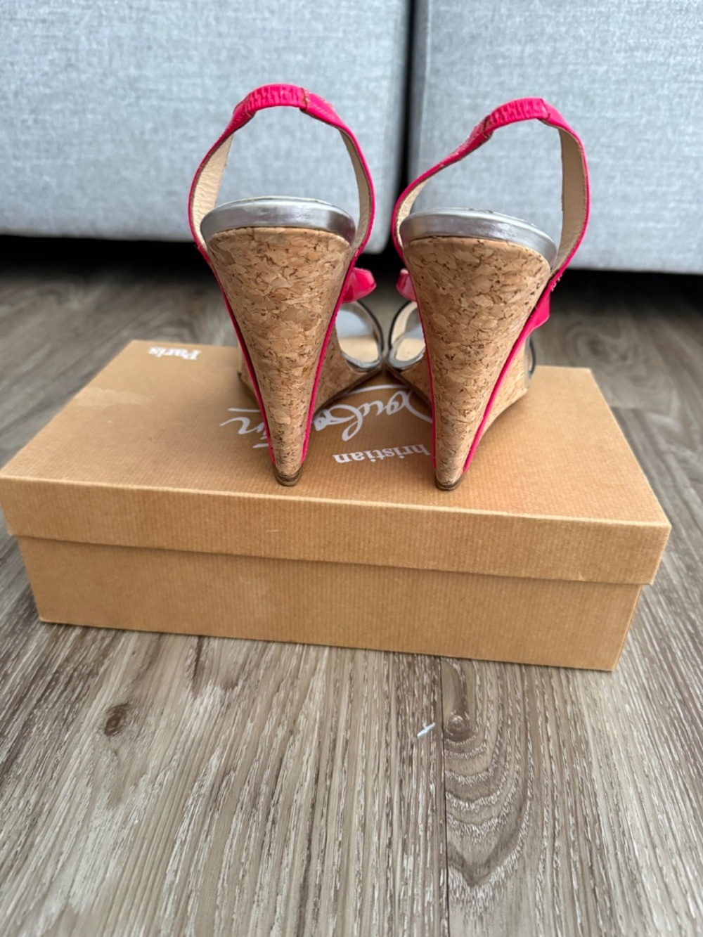 Christian louboutin cork wedges - Picture 3 of 4